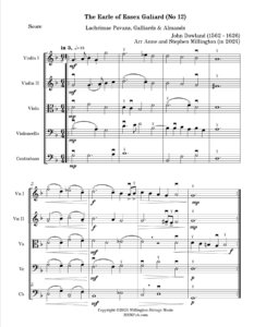 Publishing Music Score: Earl of Essex